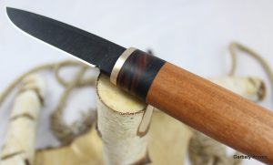 Varpunen skandynawski nóż Kotibe, czarny dąb, palisander