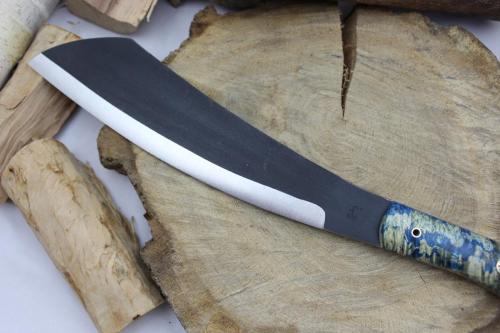 Parang Maczeta Garbaty Knives w drewnie stabilizowanym